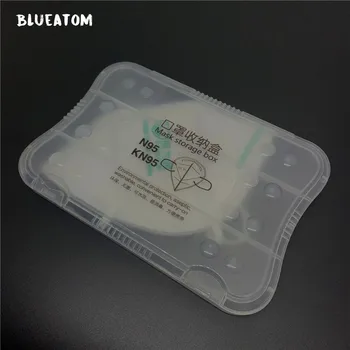 

2pcs Portable Mask Case Household Dustproof Mask Box Portable Dustproof Storage Mask Container Organizer Moistureproof Card Box