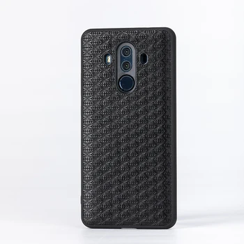 

Grass Grain Cowhide Phone Cases For Huawei P10 P20 P30 Lite Mate 9 10 20 Pro lite Case y6 y9 p smart 2019 For Honor 8X 9 10 lite