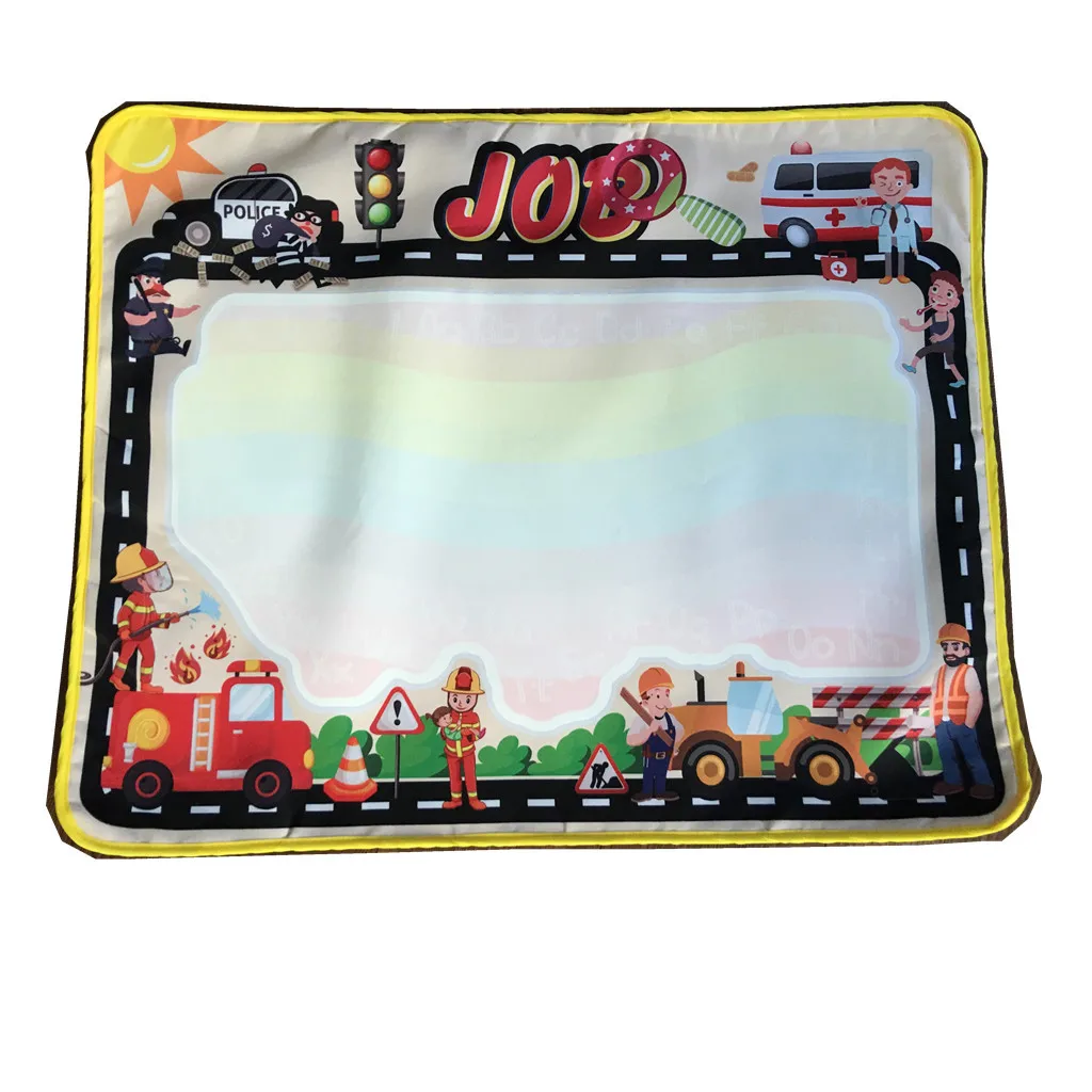 

Children'S Educational Toy Small Magic City Traffic Water Canvas Doing Homework Blanket Graffiti 68 X 55cm about 110 Grams