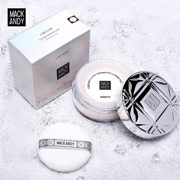 

MACKANDY Makeup Powder Concealer Oil Control Mate Brighten Skin Waterproof Long-lasting Nutritious Finishing Setting Powder Mask