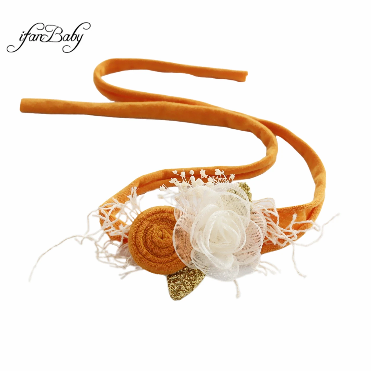 Kinder Mädchen Frauen Vintage Rose Blumen Stirnband Nylon elastisches Stirnband – Detail 14