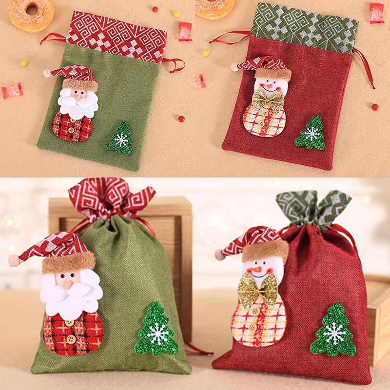 Креативные рождественские украшения подарочные сумки Детский пакет из