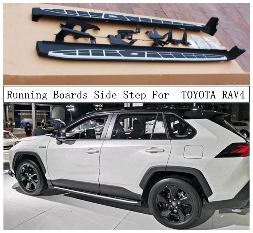 de studie Archaïsch Recreatie Running Boards For Toyota Rav4 2019 2020 2021 2022 Side Step Bar Pedals  High Quality Nerf Bars Auto Accessories - Nerf Bars & Running Boards -  AliExpress