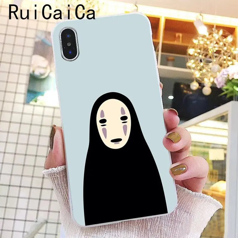 Ruicaica мультфильм студия Ghibli Унесенные спиралью Мягкий силиконовый чехол для телефона iPhone 8 7 6 6S Plus X XS MAX 5 5S SE XR 10 Чехол - Цвет: A6