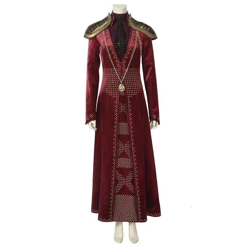 

In Stock Game Of Thrones Season 8 Costume Cersei Lannister Cosplay Queen Adult Dress Halloween Carnival Robe Full Set Female