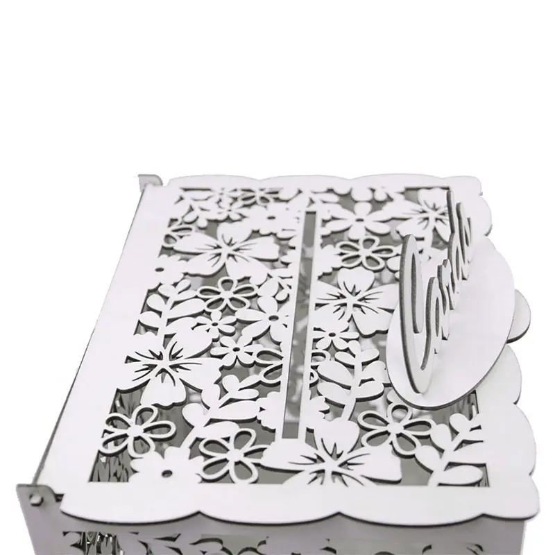 DIY деревянный замок Свадебная коробка с буквами винтажная карточка для украшения Органайзер день рождения подарок для свадебной вечеринки
