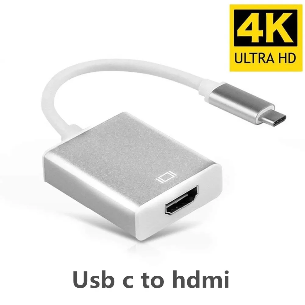 type c to hdmi BESIUNI USB C к HDMI VGA адаптер 4 к Тип C USB-C концентратор видео конвертеры адаптер для Macbook - Цвет: type c to hdmi
