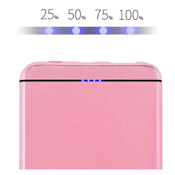 Мода 5000 мАч портативный внешний аккумулятор USB светодиодный мобильный Банк питания повербанк ультра тонкий для iPhone Xiaomi samsung