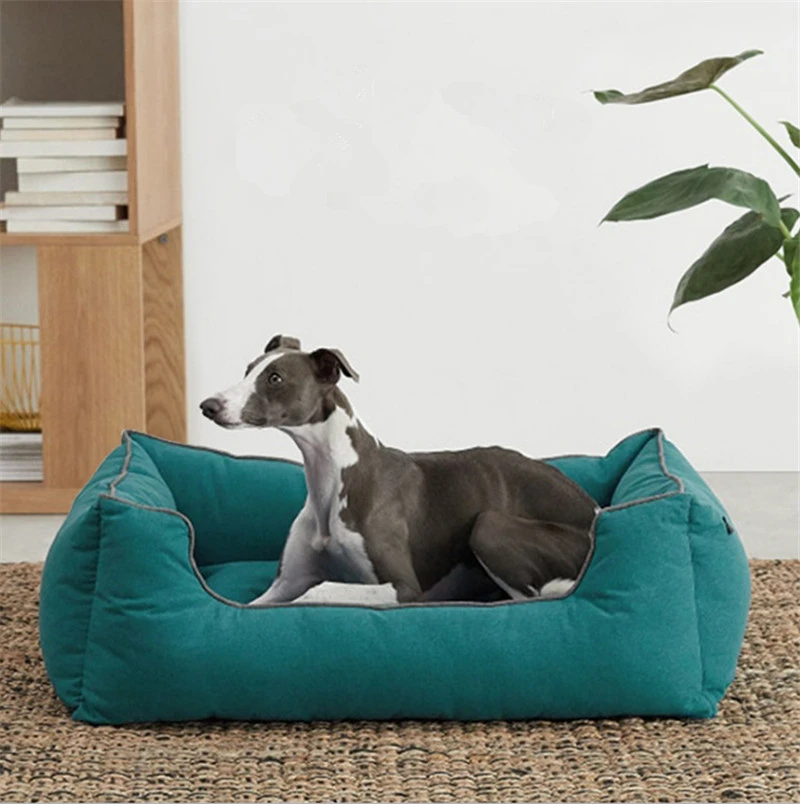 САМОНАГРЕВАЮЩАЯСЯ кошка и собачья подстилка подушка для средних больших собак D172 - Цвет: Зеленый