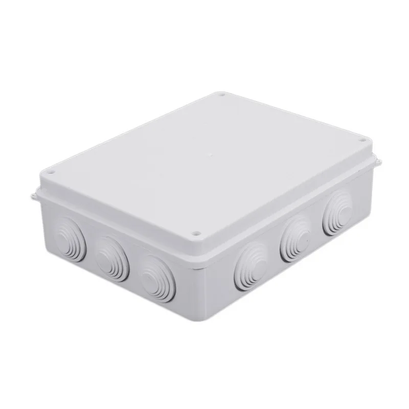 1 шт. ABS пластик IP65 Водонепроницаемый DIY открытый Крытый универсальный Электрический проект корпус соединительный кабель ветка распределительная коробка - Цвет: 300x250x120