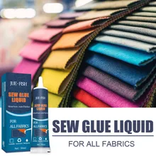 

Liquid Glue Instant Fabric Leather Fast Drying Glue Ultra-stick Sew Glue Kit Secure Stitch Liquid Sewing Supplies Universal Glue