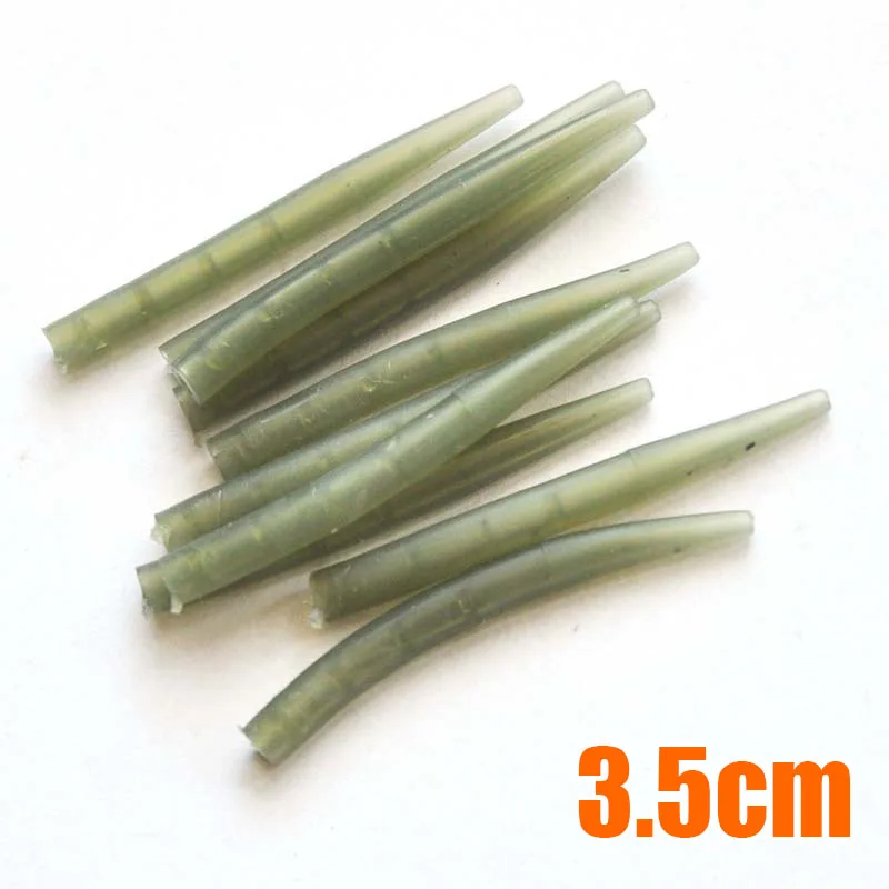 

50pcs 3.5cm/5cm Dark Green/Brown Carp Fishing Terminal Tackle End Rig Sleeves