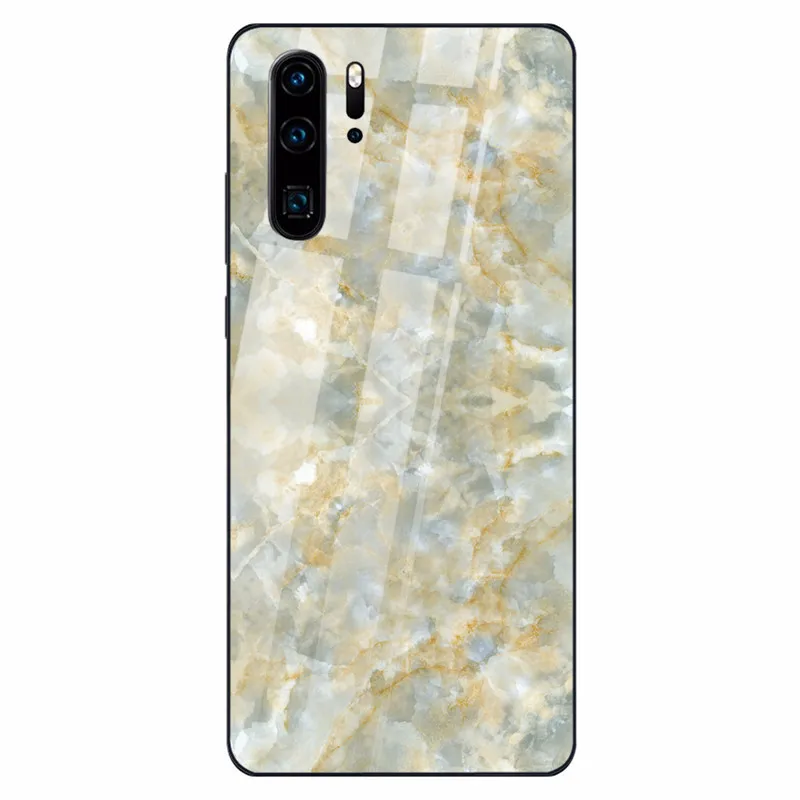 Цветной мраморный чехол для телефона huawei P30 P20 Lite Shookproof закаленное стекло чехол для mate 20 Lite Honor 9 10 Lite 8X MAX Nova 3