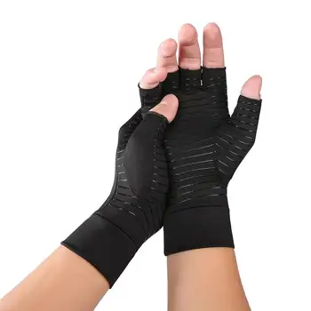 

1Pair Compression Therapy Fingerless Gloves Rheumatoid Arthritis Pain Relief Breathable Rehabilitation Training Gloves Hand Care