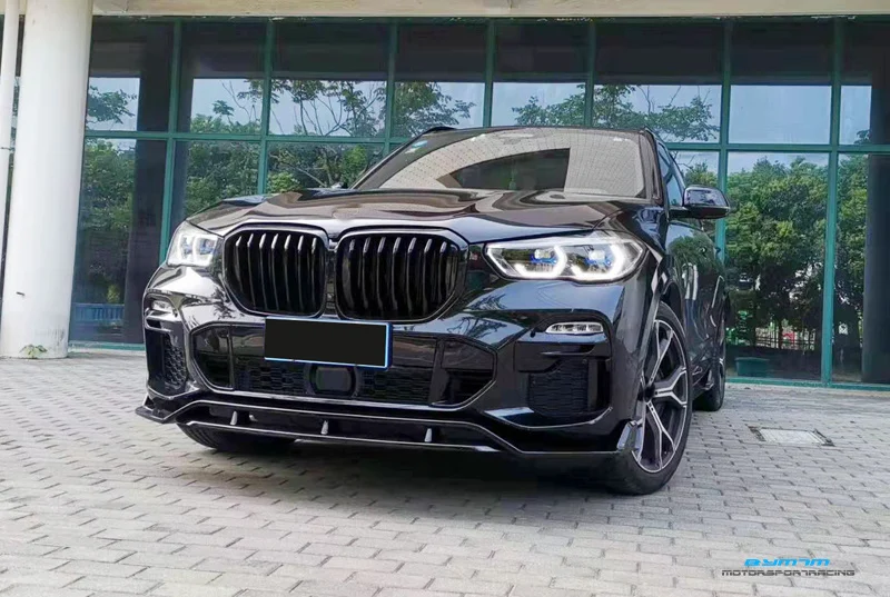 Однолинейный стиль яркий черный Передний Бампер решетка для BMW X5 G05|Гоночные