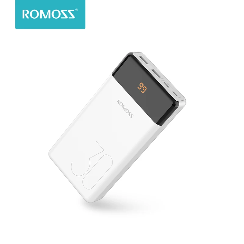 ROMOSS LT30 внешний аккумулятор 30000 мАч usb type C 30000 мАч Внешний аккумулятор зарядное устройство для iPhone 11 для Xiaomi повербанк