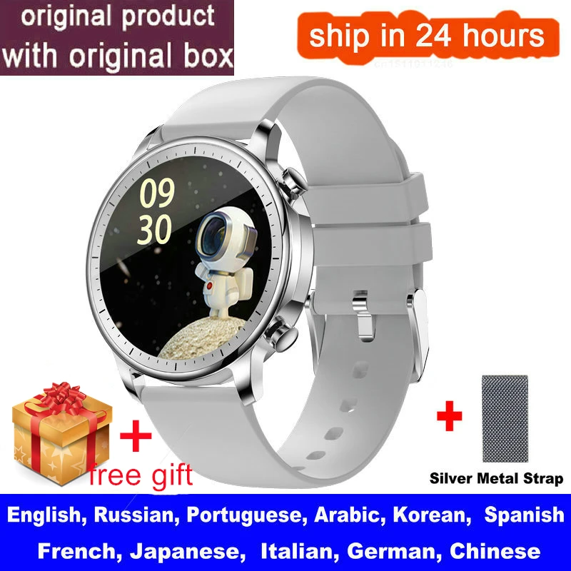 New V23 Smart Watch Women Men Full Screen Touch IP67 Waterproof Heart Rate Blood Monitor for iOS Android Sport Smartwatch 