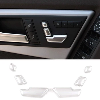 

for Mercedes Benz C E GL GLA CLS ML Class W166 W212 W218 X166 Silver Chrome Seat Adjust Button Switch Cover Trim