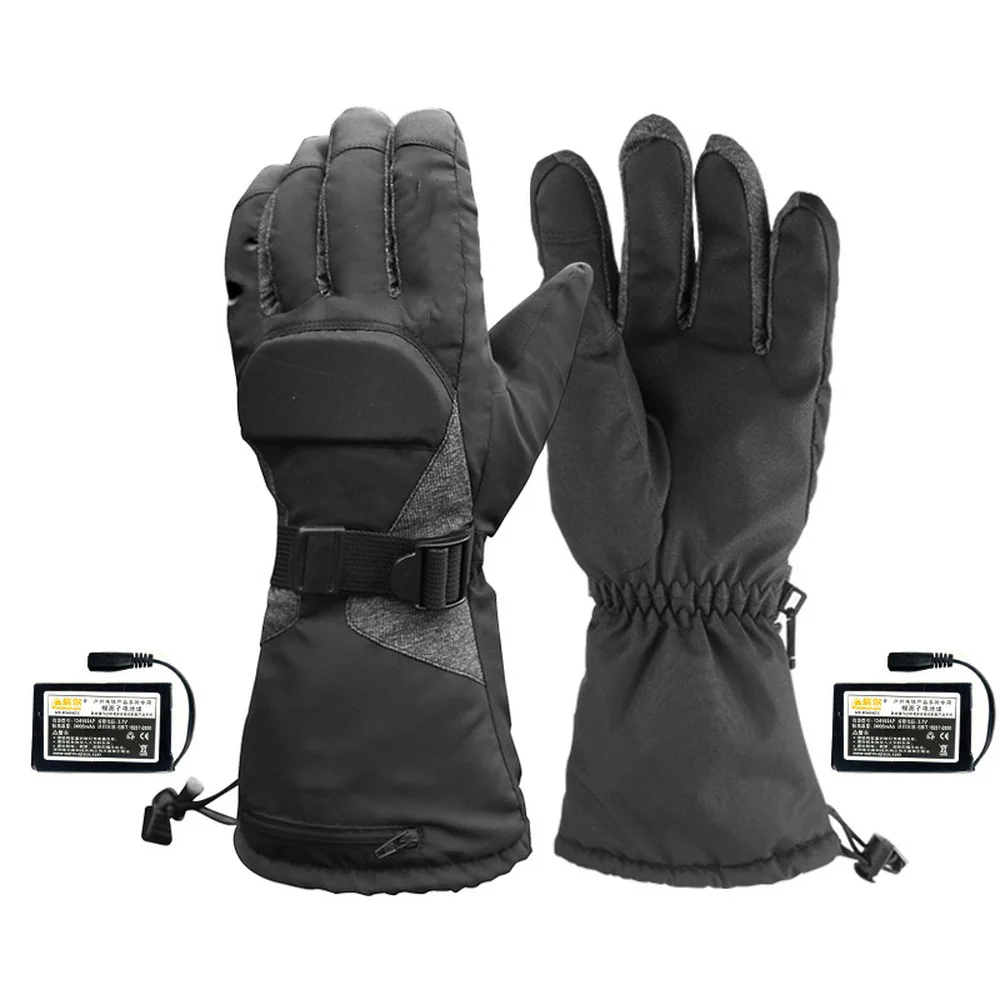 Мотоциклетные Перчатки Водонепроницаемые с подогревом Guantes Moto сенсорный экран батарея питание Мотоцикл Зимние гоночные перчатки для верховой езды на открытом воздухе