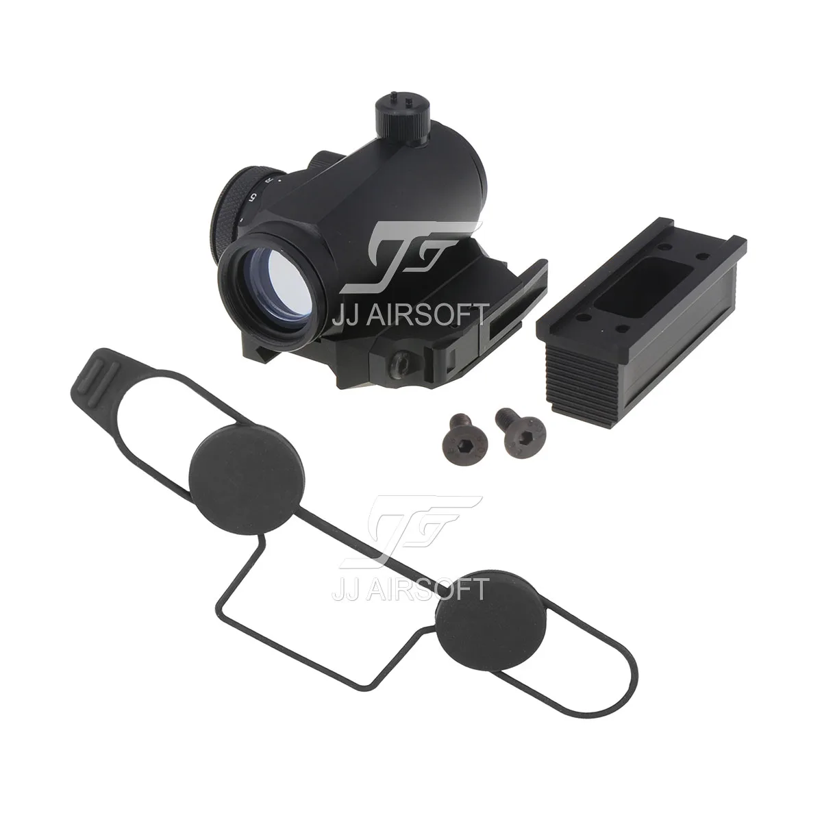 JJ Airsoft Micro 1x24 Red Dot с высоким креплением в стиле BOBRO/QD низкое крепление и стояк