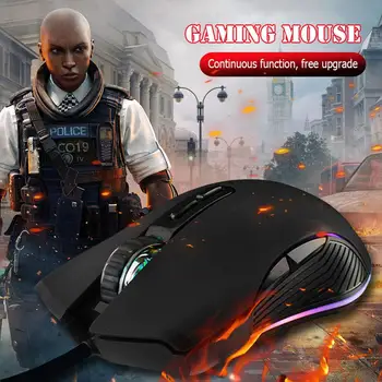 

VODOOL AI-Voice Typing Wired Mouse Smart Real-Time English Cantonese Mandarin Translation 7 Buttons Home Office Computer