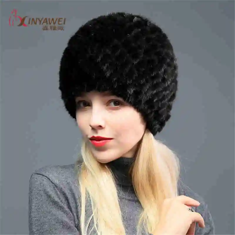 Gorros De Piel женская зимняя меховая шапка из натурального меха норки женские меховые шапки меховая одна шапка Moda Gorro Elegante вязаная шапка из меха норки