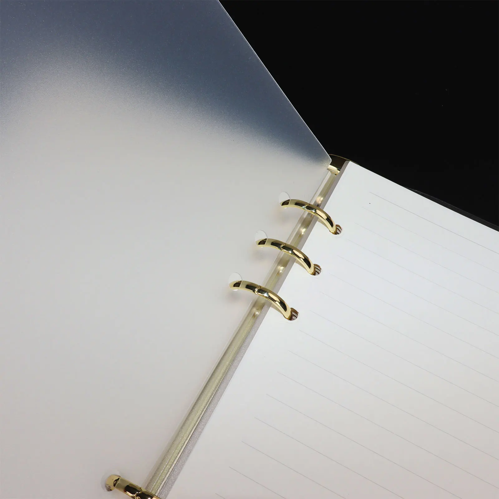 Neutral Foild Gold Stickers A5 Tabbed Divider Plasctic Book Dividers 12 Tabs Notebook 6 Hole Index Tabs Planner Divider Pages