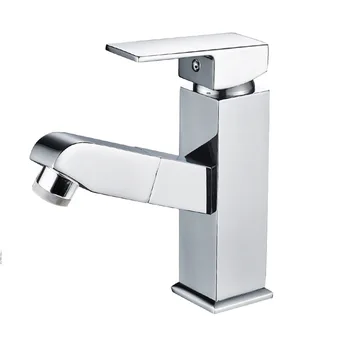 

Free Shipping YUJIE ZHHY1084 High standard copper universal pull type rising and shrinking kitchen and bathroom basin faucet