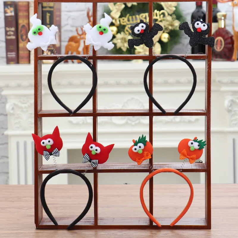 style2 4pcs 1/4 шт. Хэллоуин светящаяся повязка на голову Тыква мультфильм для взрослых Детская повязка для волос мяч вечерние производительность вечерние реквизит хэллоуиновых игрушек - Цвет: style2 4pcs