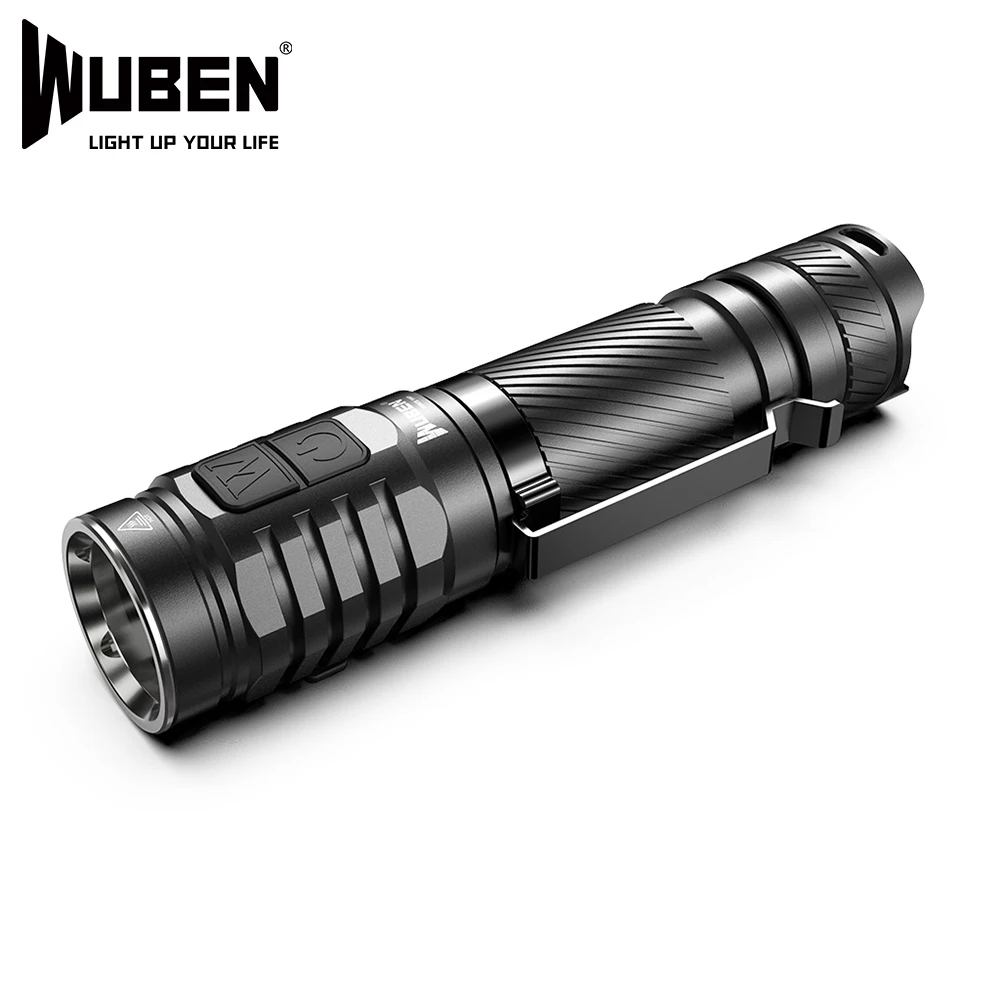 

WUBEN TO46R High Color Flashlight Led Flashlight 1000 Lumens IP68 with Rechargeable 18650 Li-ion Battery