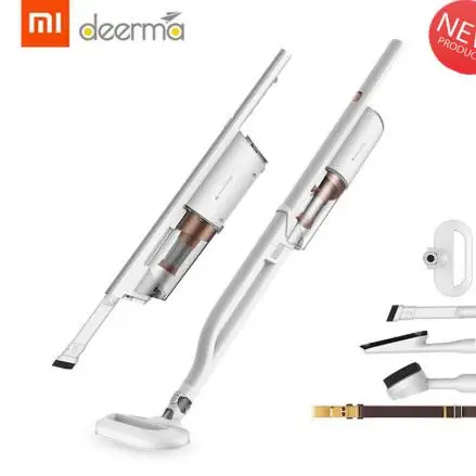 Deerma DX800 пылесос бытовой мини Мощный ручной мощный бесшумный ковер в дополнение к вакуумному пылесосу - Цвет: Белый