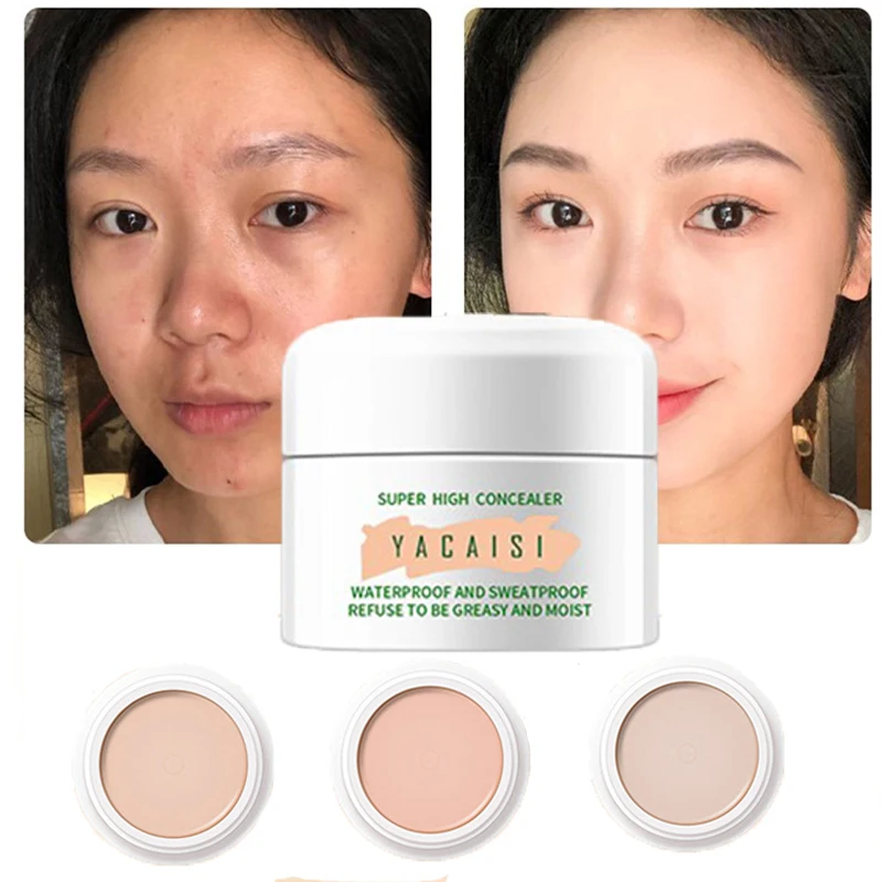 Гладкий маскирующий тональный крем водостойкий Стойкий цвет лица темные круги