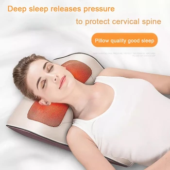 

Infrared Heating Electric Massage Pillow Neck Shoulder Back Head Body Musle Multi Relaxation Massager Relief Pain Device