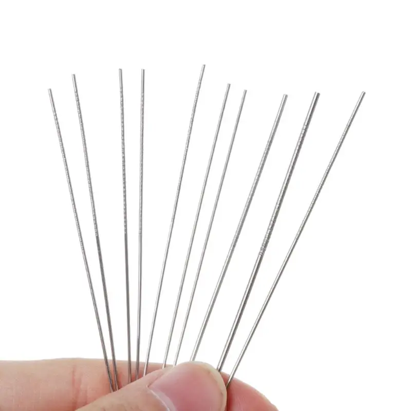10pcs 0.6mm 1.3mm Guitar Nut Needle Files Nozzle Jet Gas Welding Tip