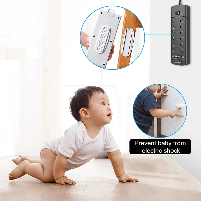 Self-Adhesive Power Strip Holder Desktop Socket Hanging Holder Fixator Wall-Mounted Remote Punch Free Plug Fixer Stickers power socket organizer,power strip organizer