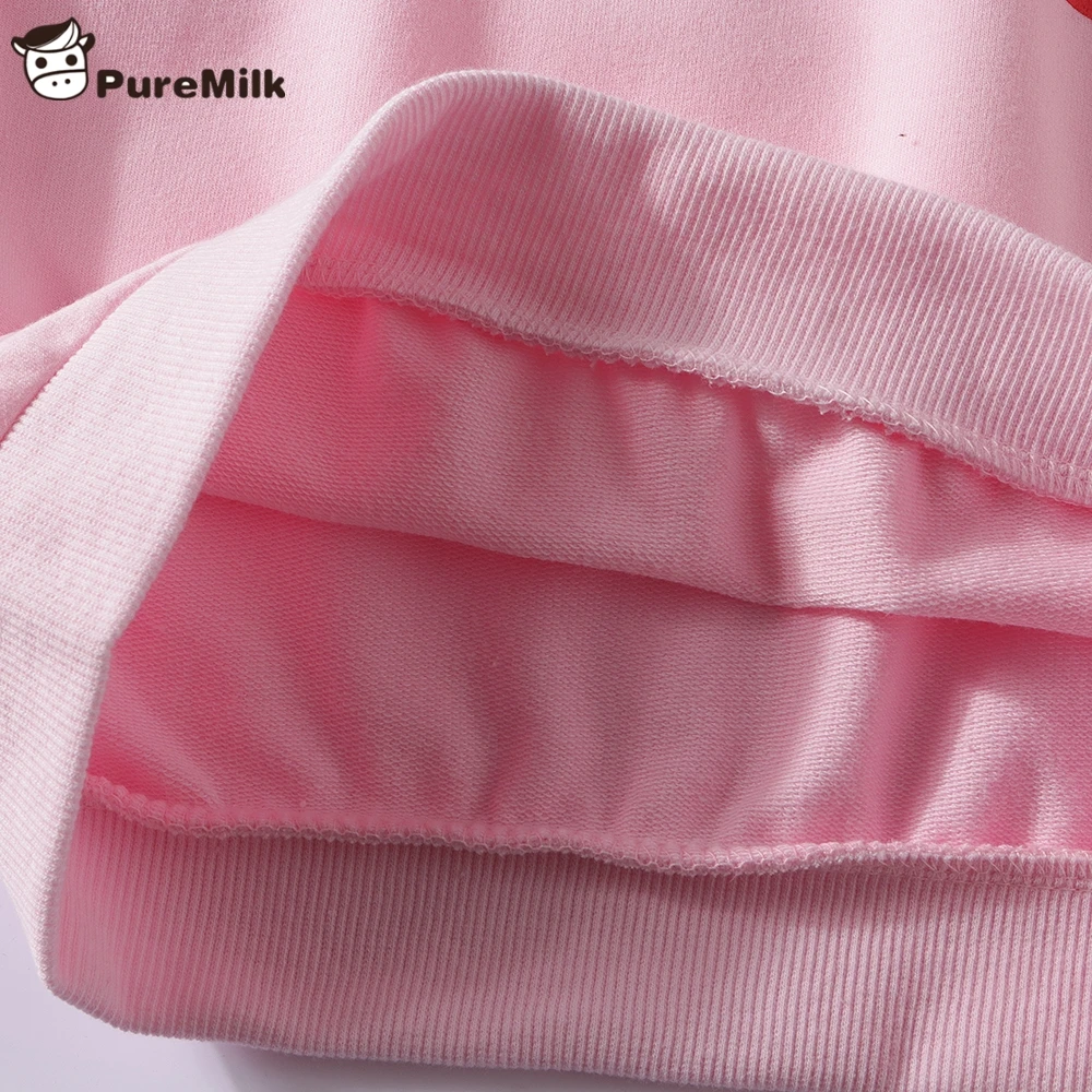 PureMilk/комплект одежды для детей; теплый спортивный костюм; комплект повседневной одежды; Розовая Одежда для девочек