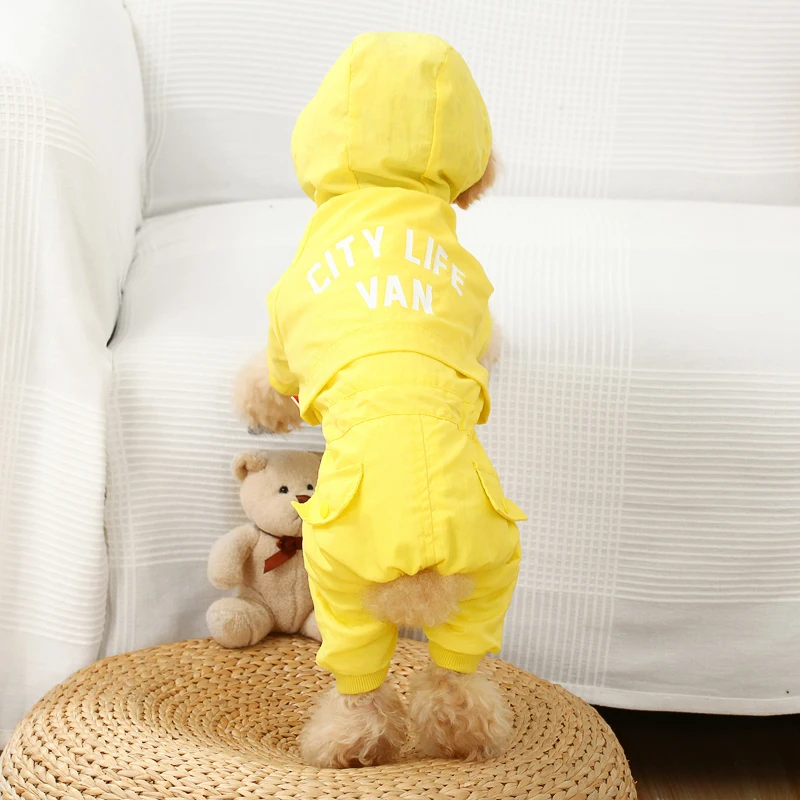 Winter Warm Dog Clothes Waterproof Overalls Jacket Raincoat Pet Coat Puppy Roupa De Cachorro KK60GF | Дом и сад
