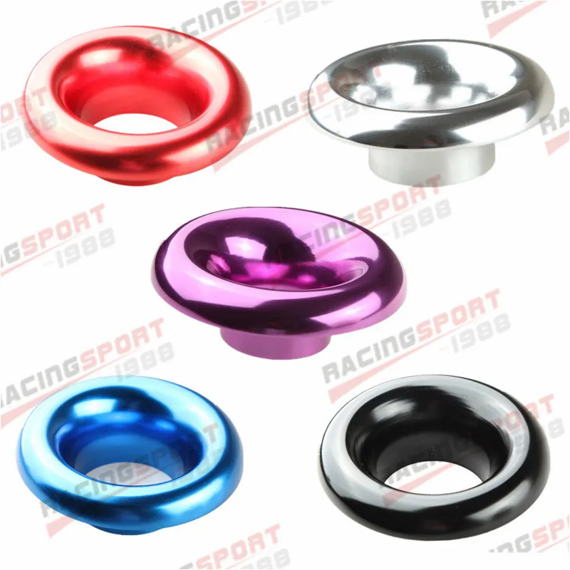 4/" Purple Short Ram Cold Air Intake Turbo Horn Aluminum Velocity Stack Adapter
