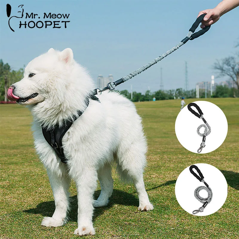 Hoopet поводок для большой собаки гибкий собак выдвижной ошейник золотистый