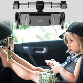 

Headrest Mount 360 Degree Rotation Durable Easy Install Multi Function Tablet Universal Stable Stand Car Holder Adjustable Black