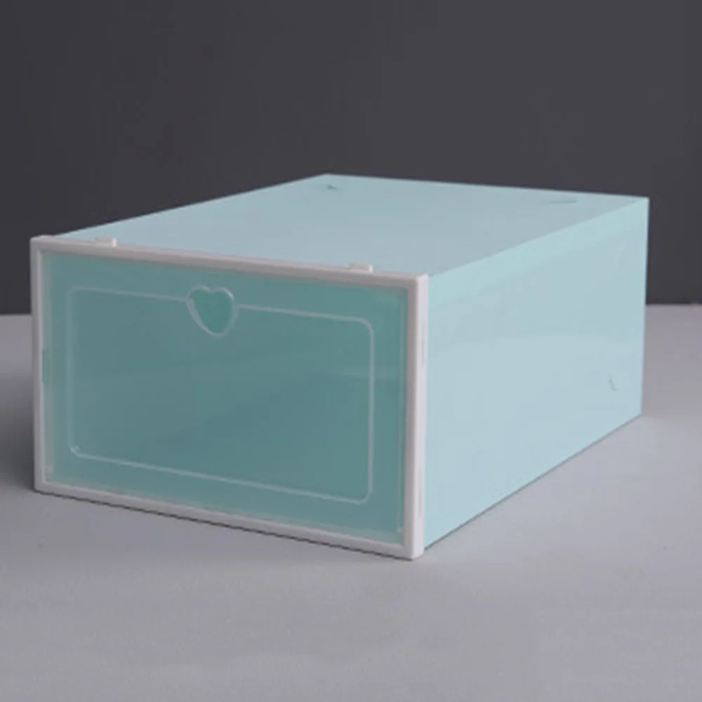 

1pcs Flip Shoes Box Thickened Transparent Drawer Case Plastic Shoe Boxes Stackable Box Shoe Organizer Shoebox Storage Shoe Rack