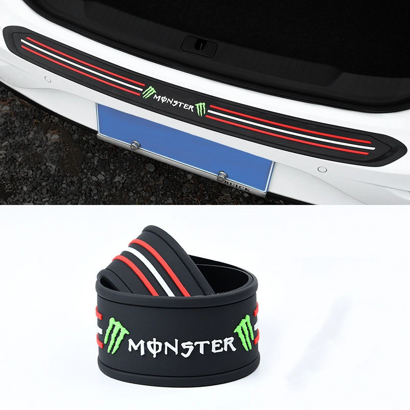 90cm universal car trunk door sill protector rubber strip sticker auto rear bumper guard scratch protection bar car stickers aliexpress