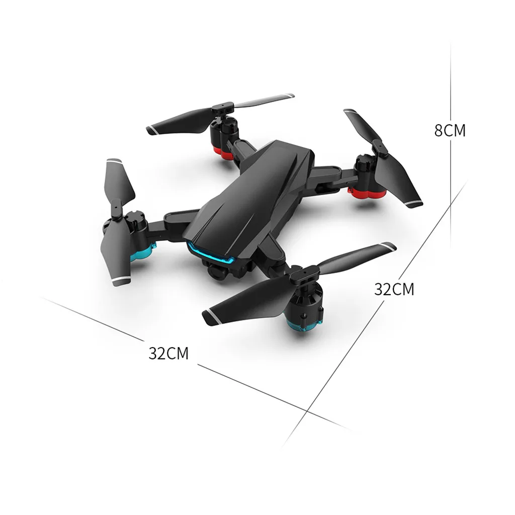 Вертолет XD101 2,4G 4CH wifi FPV 4K HD Двойная камера Широкоугольный складной Радиоуправляемый Дрон без головы четырехосный Квадрокоптер с дистанционным управлением