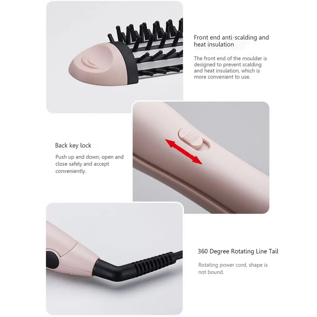 Hair Straightener Dual Use Straight Hair Comb Two In One Hair Multi Function Straightening Plywood Hair 5