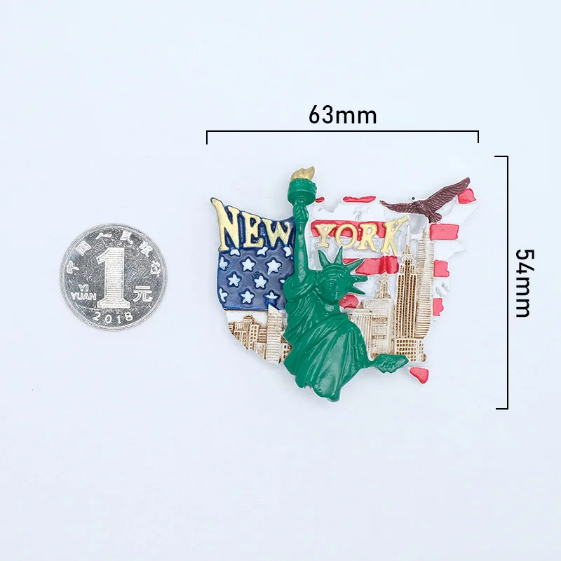statue of liberty2 Магнитные наклейки на холодильник туристические сувениры статуя флаг свободы звезды Нью-Йорк магниты на холодильник украшение дома подарок - Цвет: statue of liberty2