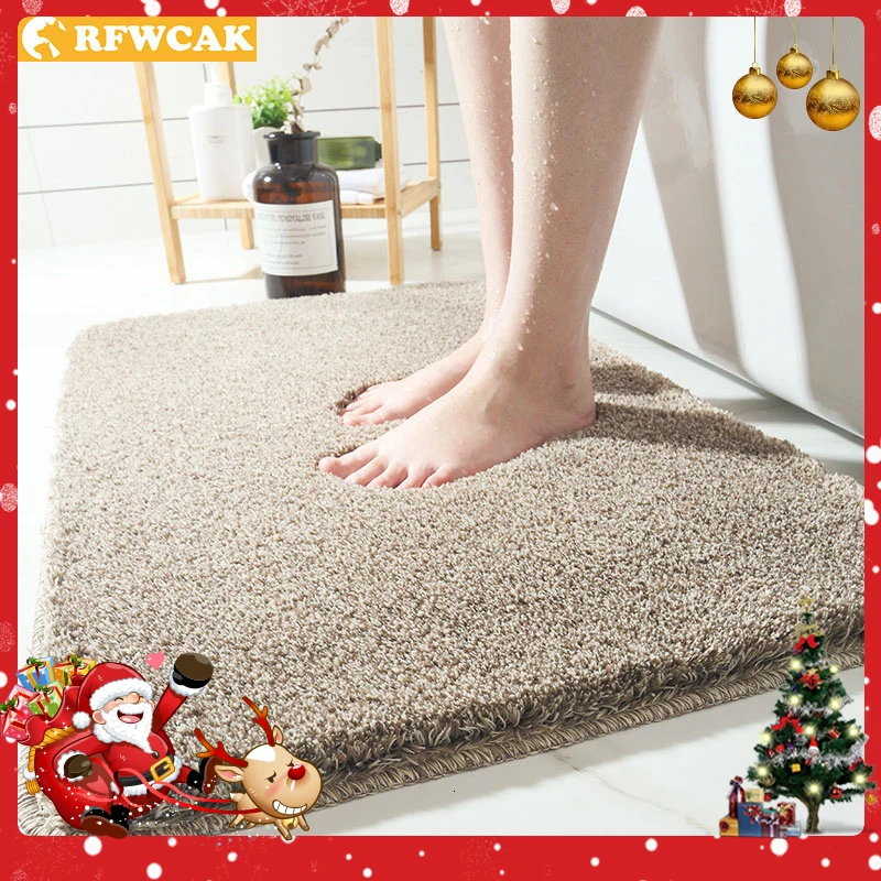Высококачественный утолщенный коврик для ванной нескользящий двери напольный