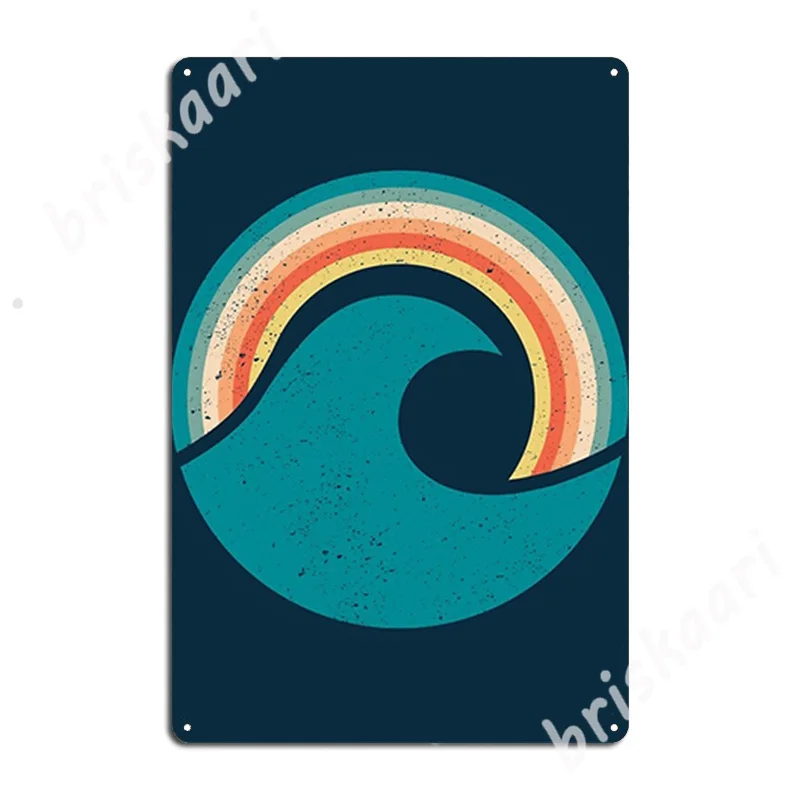 

Rainbow Wave Metal Signs personalized Cinema Kitchen Wall Plaque Wall Tin sign Posters