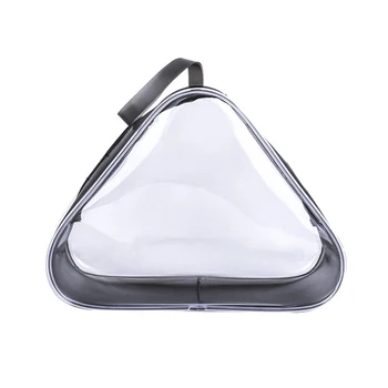 

Triangular Transparent PVC Makeup Organizer Bag Waterproof Pouch Wash Bag Toiletry Bags Beauty Case 180 x 60 x 137mm