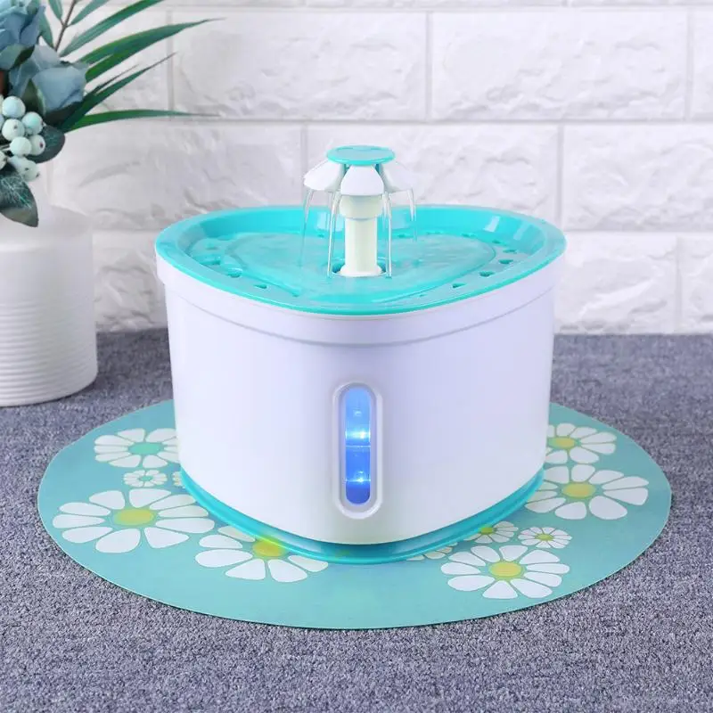 2L автоматический фонтан для воды для домашних животных, кошек, светодиодный, электрический, USB, для собак, кошек, домашних животных, немой питатель, питатель, миска для домашних животных, питьевой фонтан, диспенсер