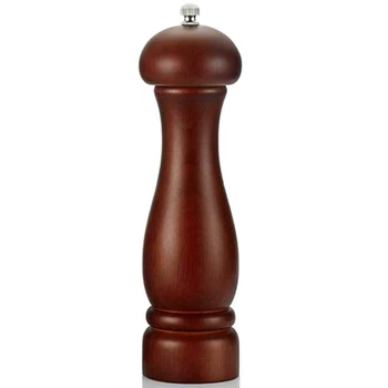 

Salt and Pepper Mill Shaker Set,8 inch Wooden Salt and Pepper Grinder, Manual Salt and Pepper Mill Shaker with Ceramic